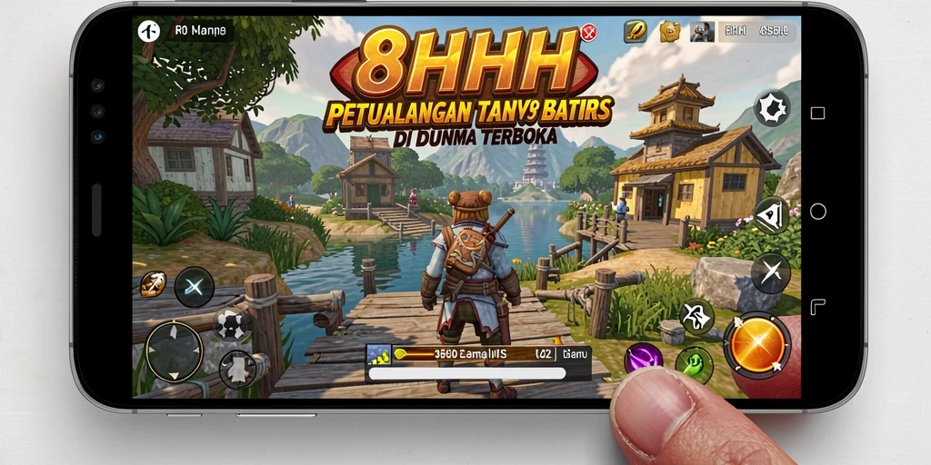Tampilan gameplay menarik dari dunia terbuka 8HHH.