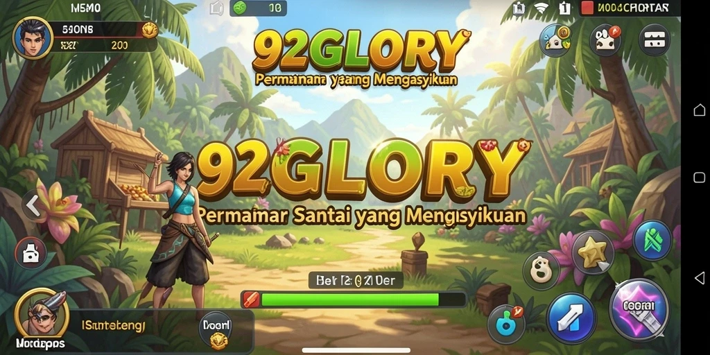 Screenshot gameplay 92GLORY yang menunjukkan mini-games seru.