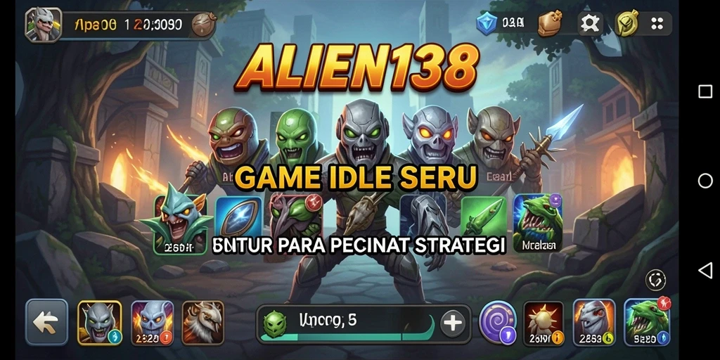 Tangkapan layar ALIEN138 menampilkan aksi gameplay Idle yang mengasyikkan.