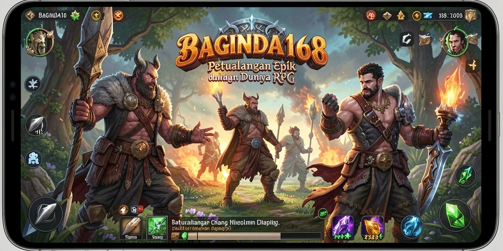 Tangkapan layar BAGINDA168 menampilkan petualangan mendebarkan di dunia RPG.