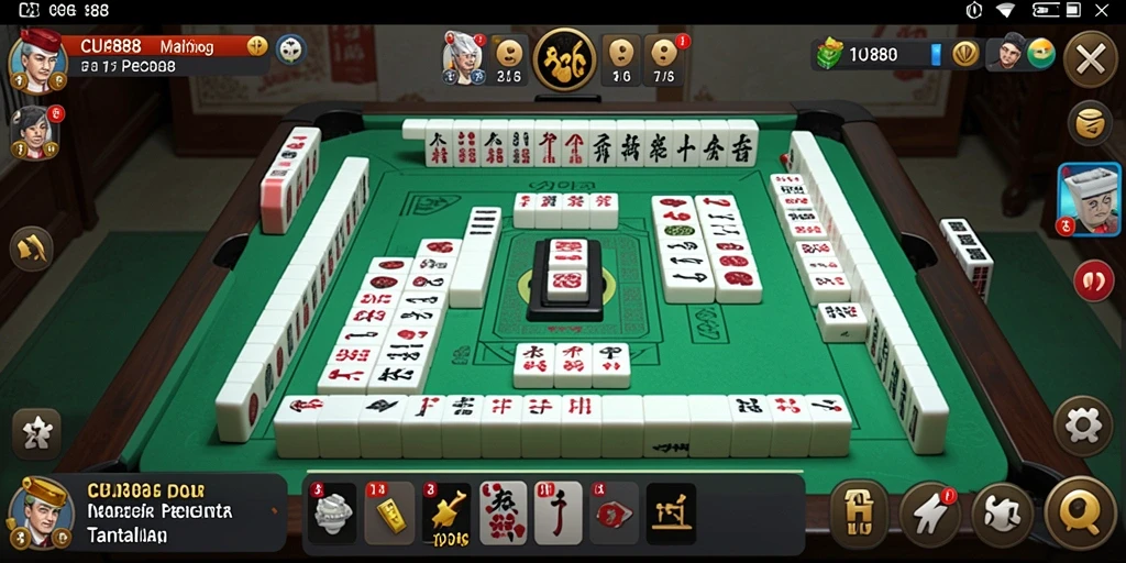 Tampilan screenshot CU888 yang menampilkan momen seru dalam permainan Mahjong.