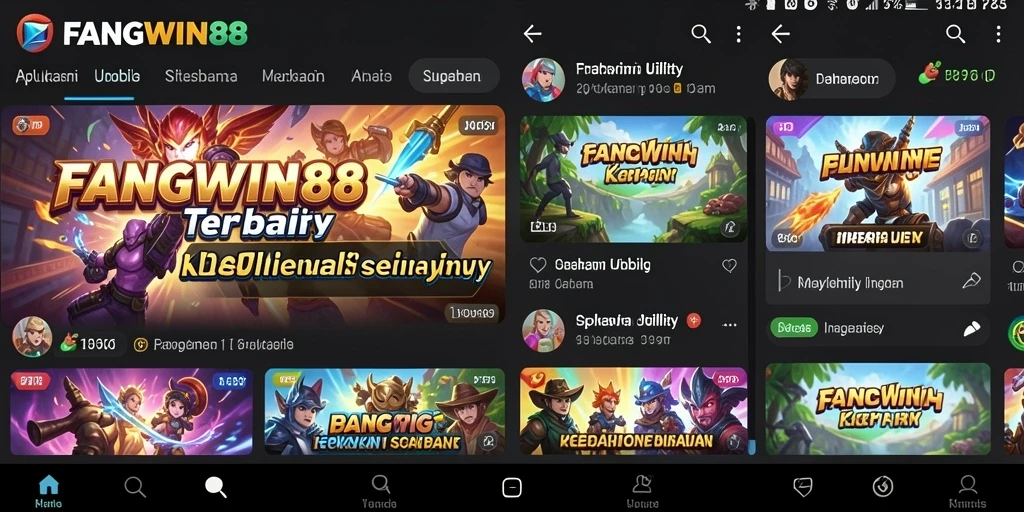 Tampilan utama FANGWIN88 dengan antarmuka pengguna yang ramah.
