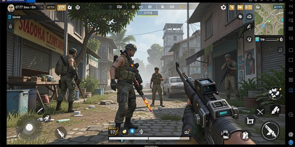 Screenshot gameplay GT777 menunjukkan pengalaman simulasi yang mendalam.
