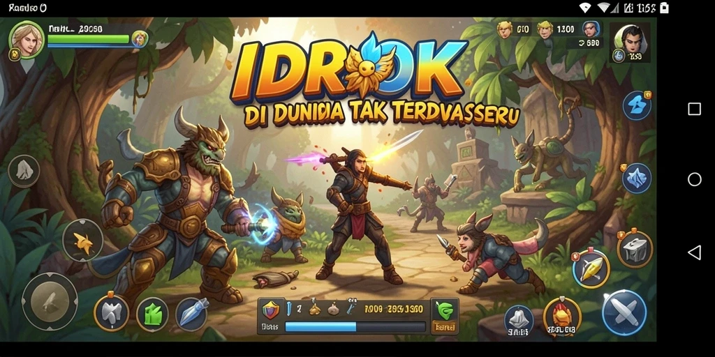 Screenshot IDROK menunjukkan petualangan seru di dunia misterius.