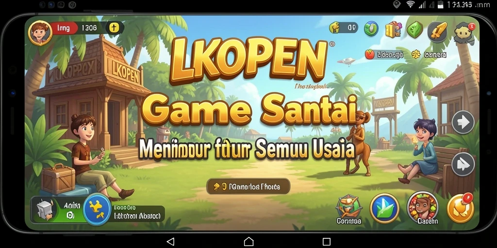 Screenshot LKOPEN menunjukkan gameplay yang seru dan interaktif.