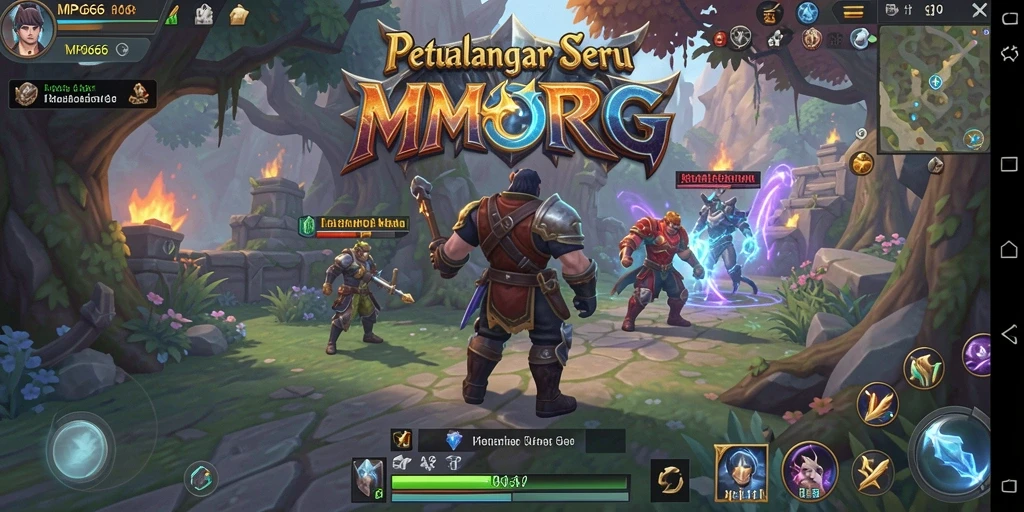 Screenshot utama MPO666 menampilkan momen epic dalam gameplay MMORPG.
