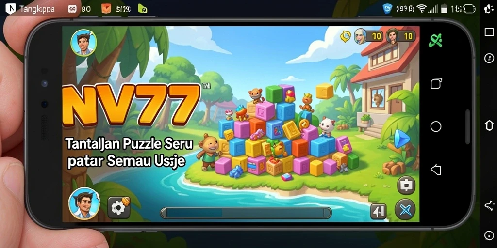 Screenshot dari gameplay seru NV77 yang penuh dengan tantangan puzzle.