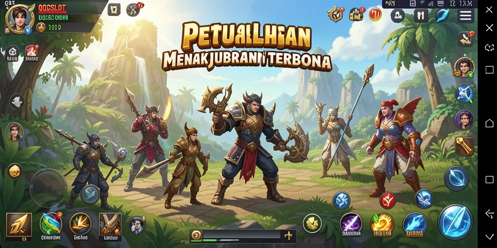 Tangkapan layar QQSLOT menampilkan keindahan dunia terbuka yang luas.