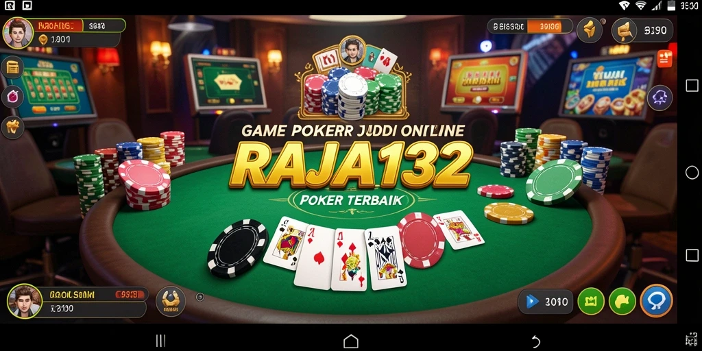 Gameplay RAJA132 menampilkan keseruan permainan Poker yang penuh strategi.