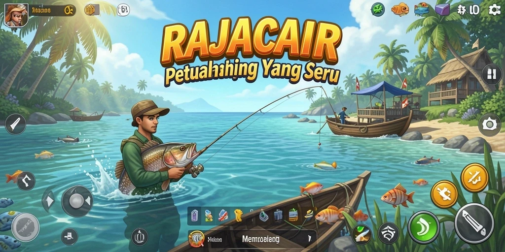 Tampilan gameplay RAJACAIR yang menggugah selera memancing.
