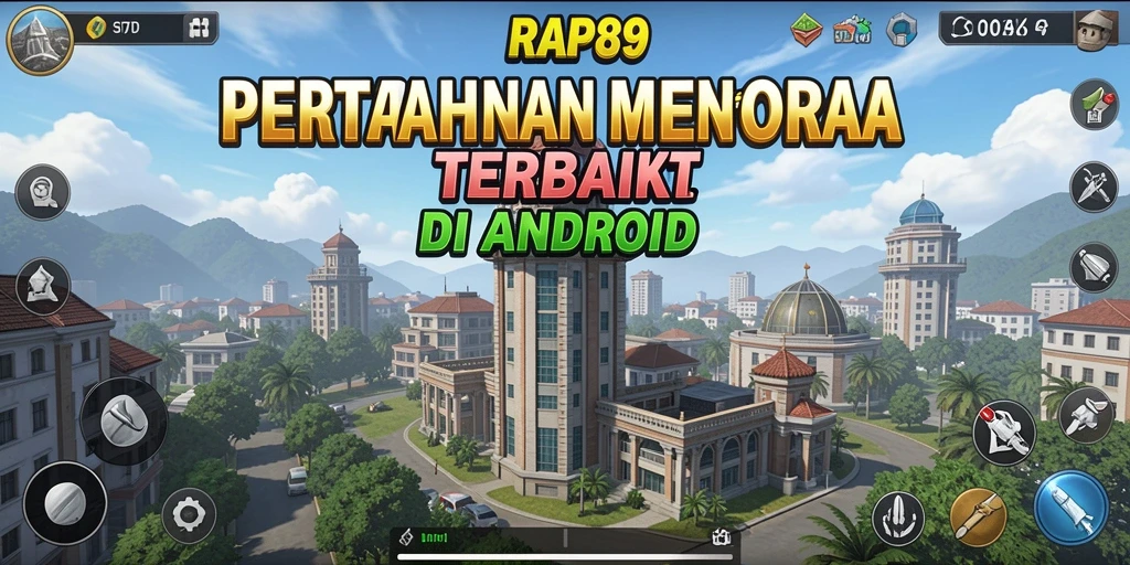 Tampilan gameplay seru pada RAP89 Tower Defense.