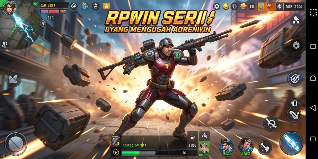 Screenshot gameplay RPWIN yang menampilkan aksi seru dan mendebarkan.