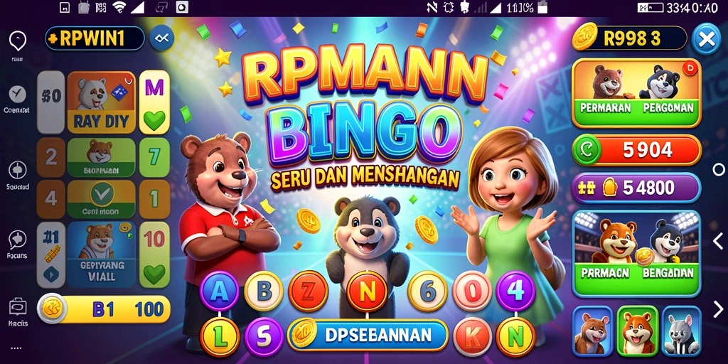 Tampilan gameplay seru di RPWIN1 dengan tema Bingo yang beragam.