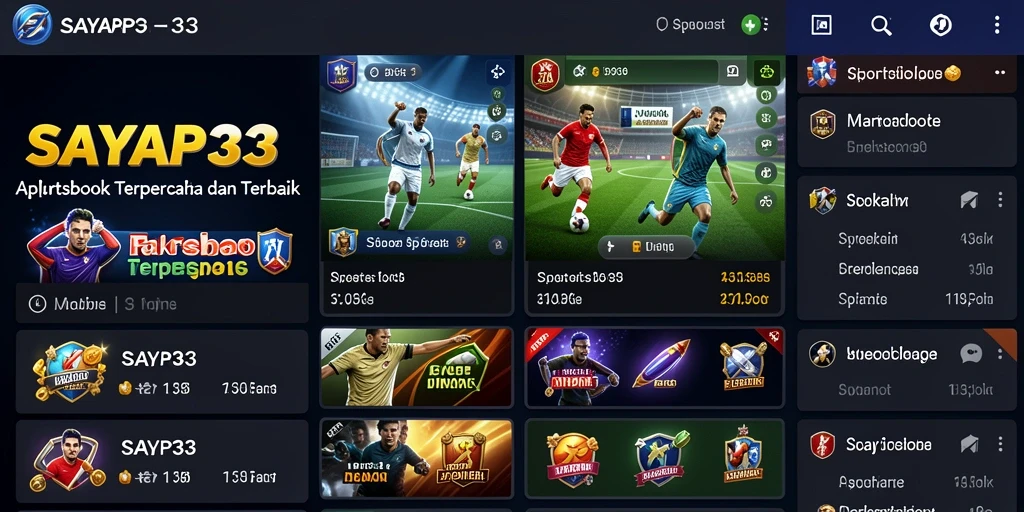 Tangkapan layar gameplay Sportsbook yang menarik dan menghibur.