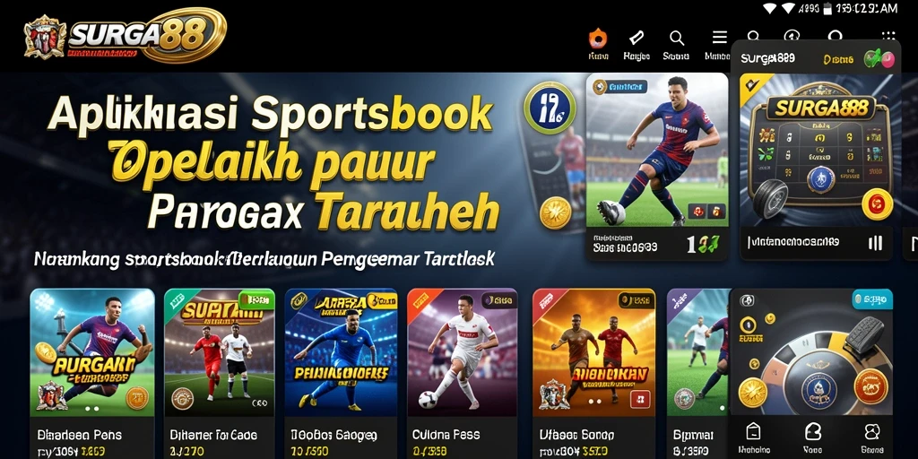 Tampilan menarik dari gameplay taruhan olahraga di SURGA88.