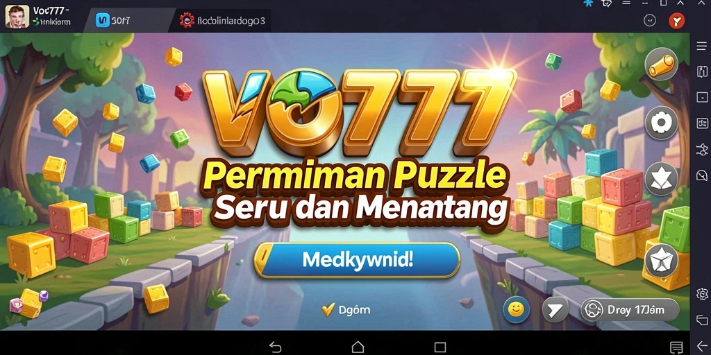 Screenshot gameplay VO777 menampilkan tantangan puzzle yang menarik.