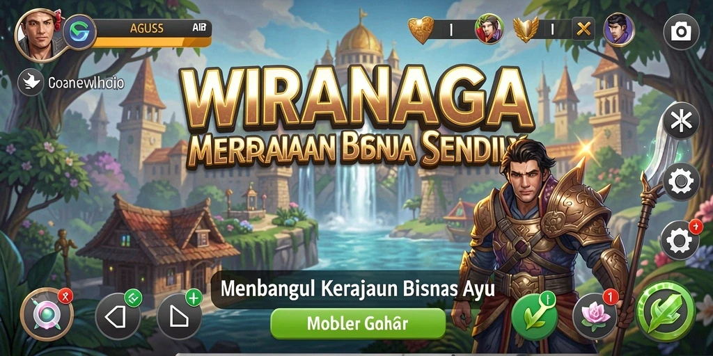 Tampilan gameplay <strong>WIRANAGA</strong> yang mendebarkan dan penuh strategi.